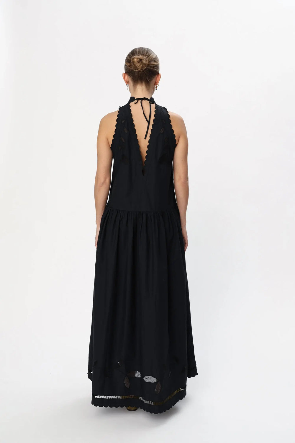 Embroidery Anglaise Maxi Strap Dress - Image 3